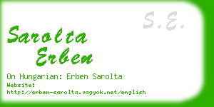 sarolta erben business card